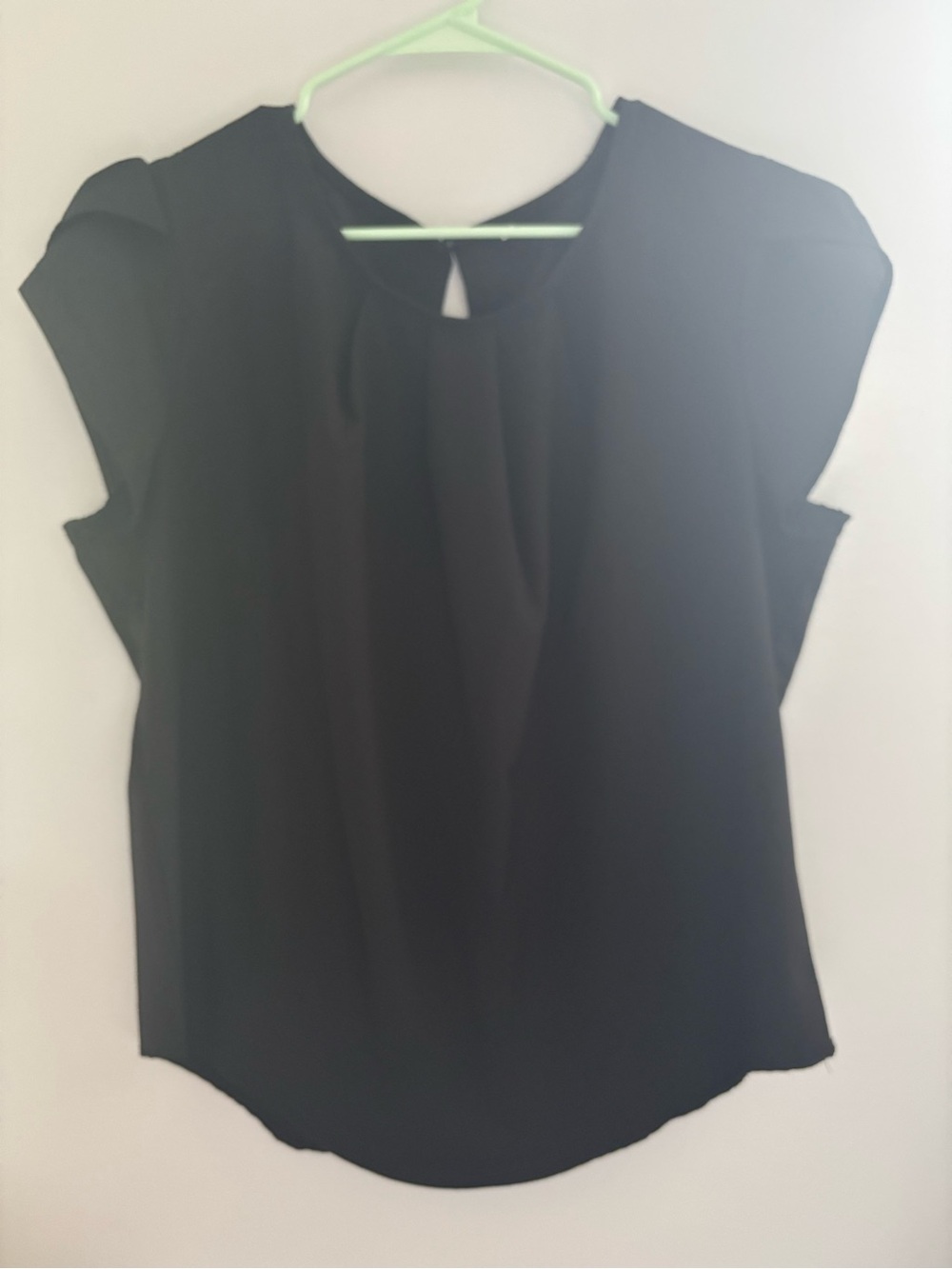 Black Women's Cap-Sleeve Blouse - Unbranded